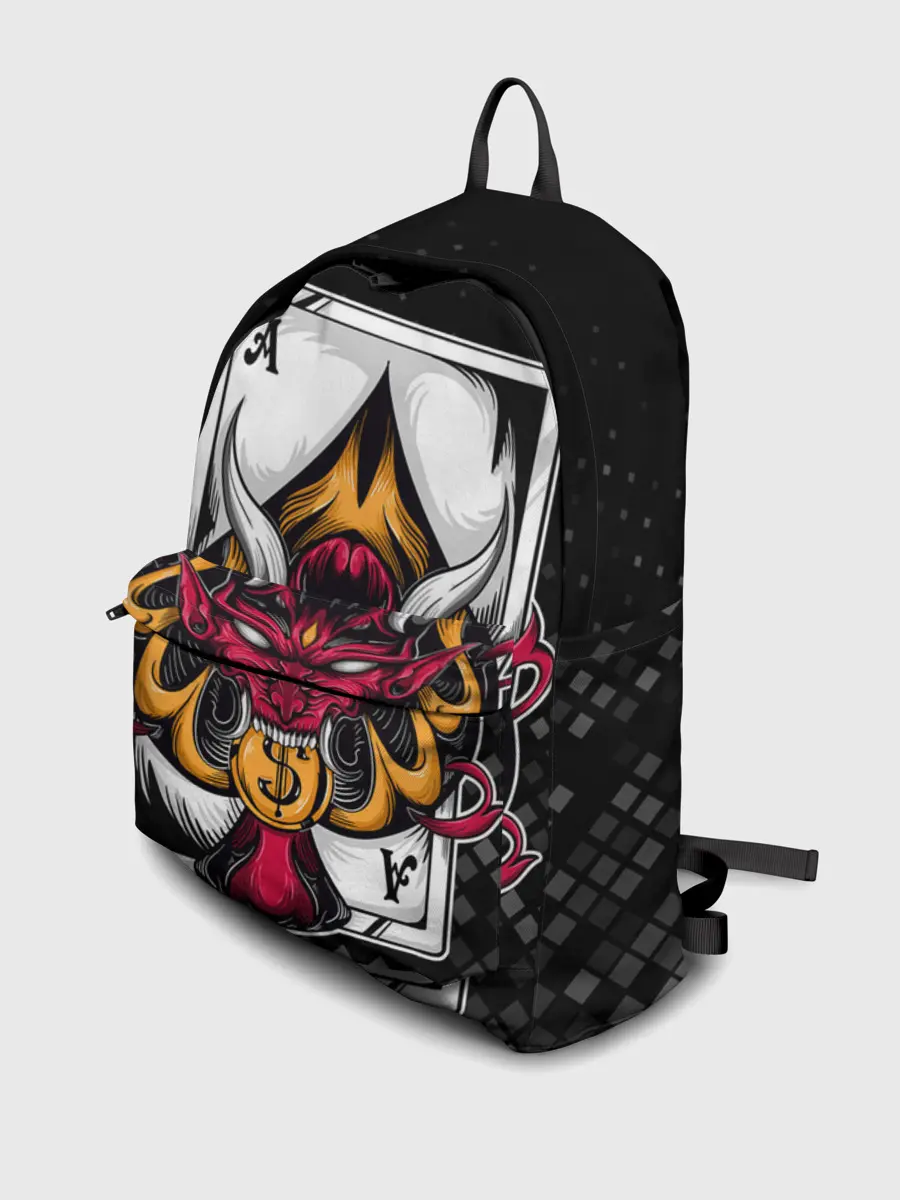 Рюкзак джинсовый / Карточный дьявол