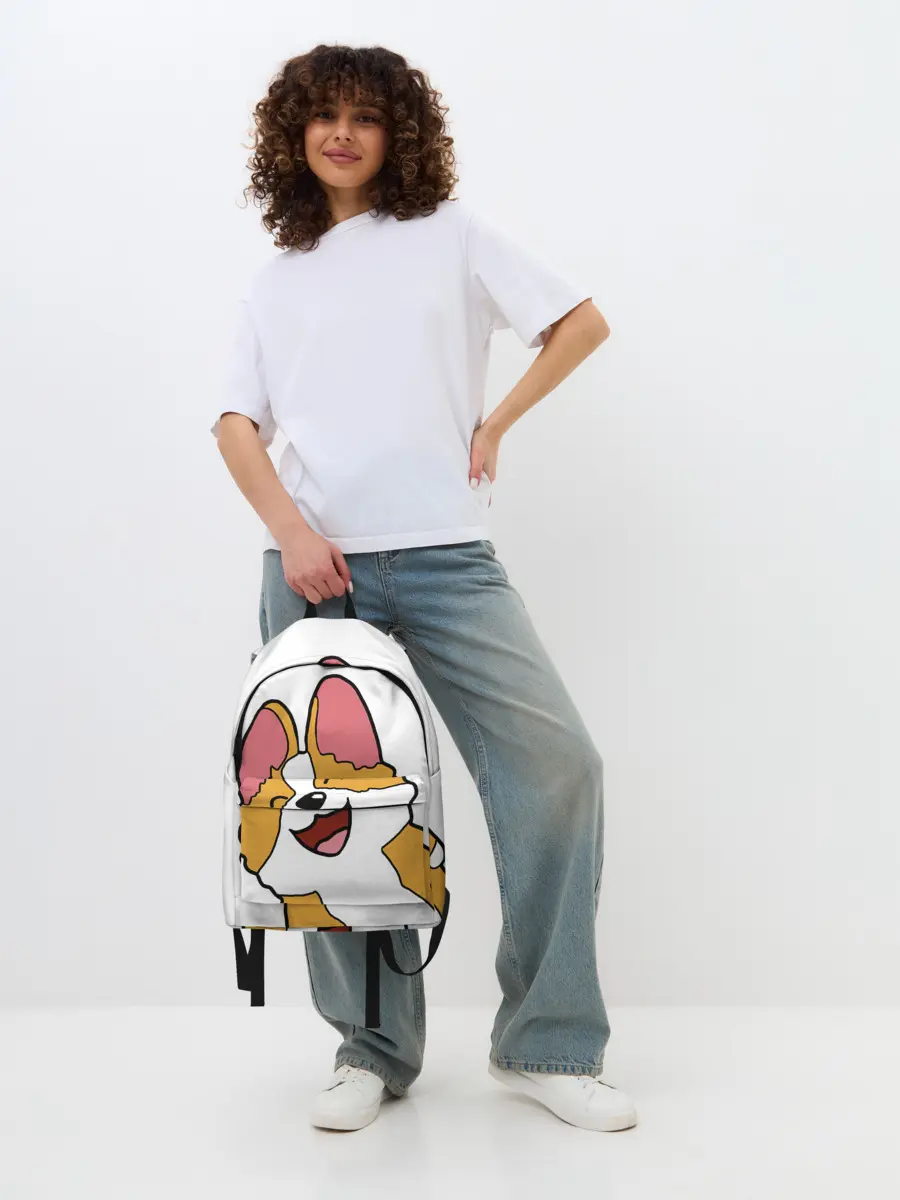 Рюкзак джинсовый / Счастливый песик