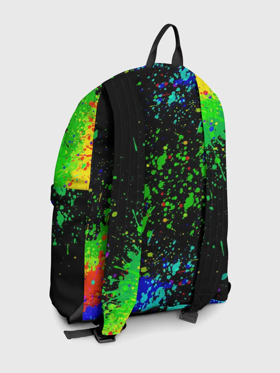 Рюкзак джинсовый / Врывающийся Монки. Радужный фон