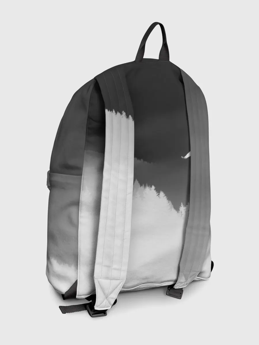 Рюкзак джинсовый / ОРЁЛ НАД ЛЕСОМ