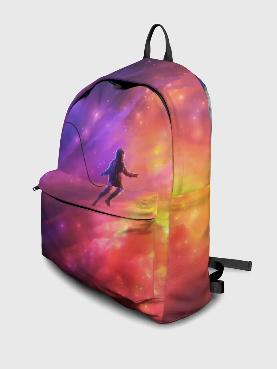 Рюкзак джинсовый / НЕОНОВЫЙ КОСМОС