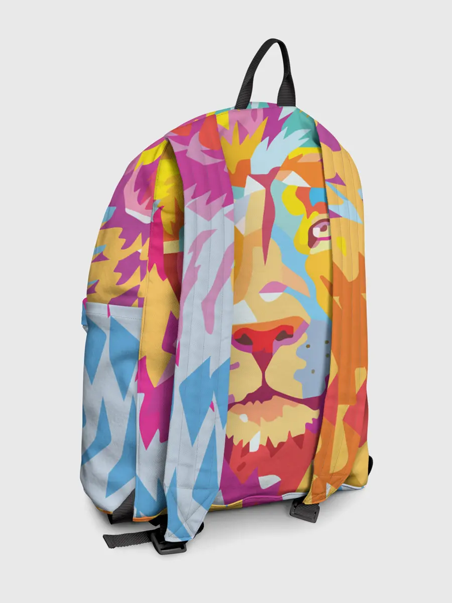 Рюкзак джинсовый / Акварельный лев