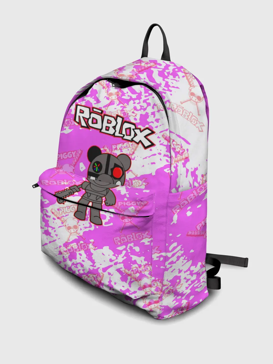Рюкзак джинсовый / Свинка Пигги из Roblox