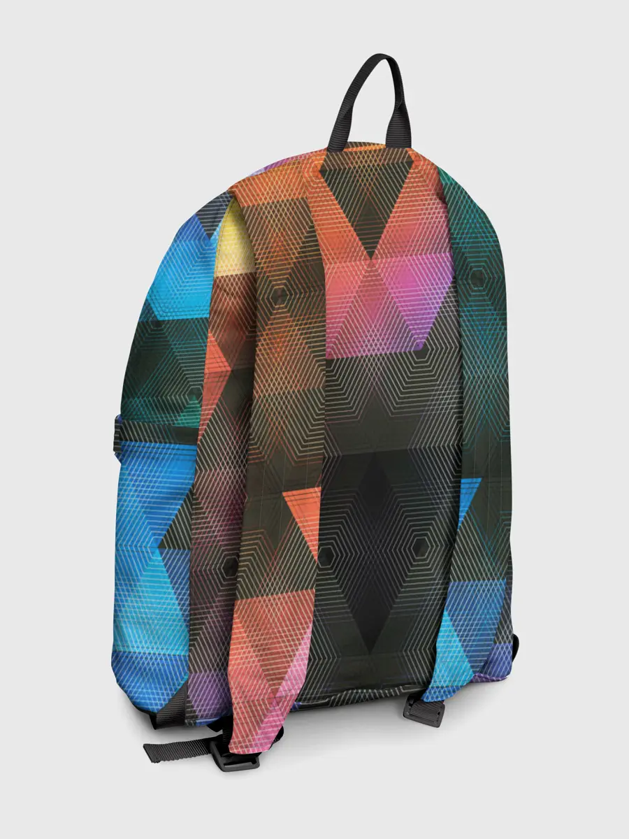 Рюкзак джинсовый / ТРЕУГОЛЬНИКИ АБСТРАКЦИЯ УЗОРЫ