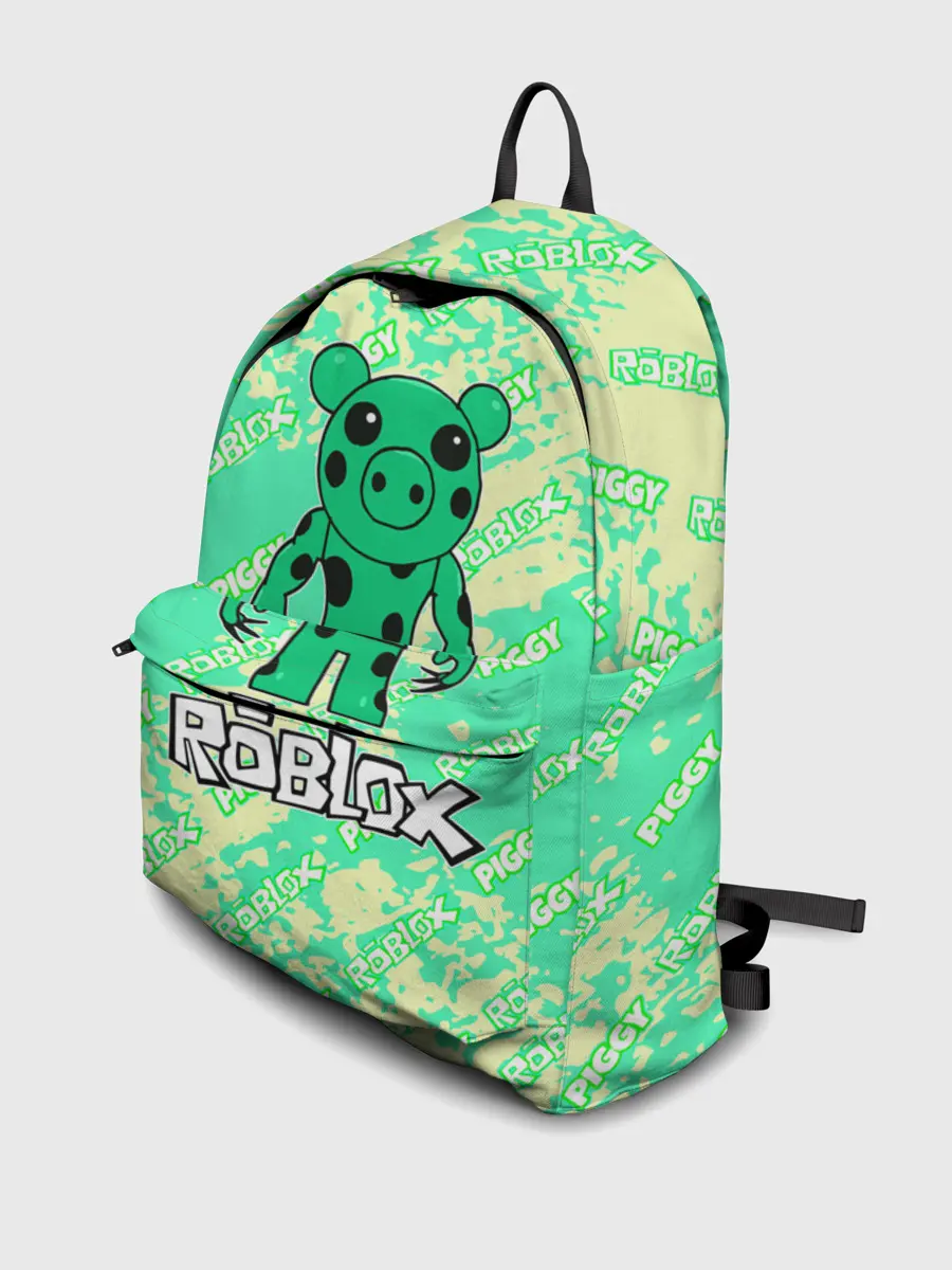 Рюкзак джинсовый / Свинка Пигги из Roblox