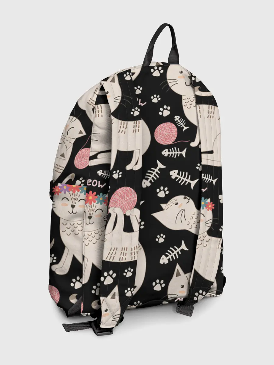 Рюкзак джинсовый / Милые кошечки