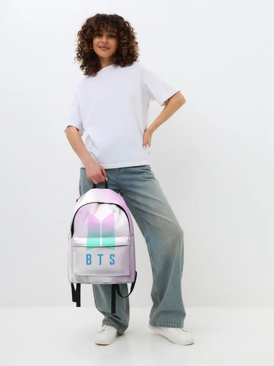 Рюкзак джинсовый / BTS / БТС