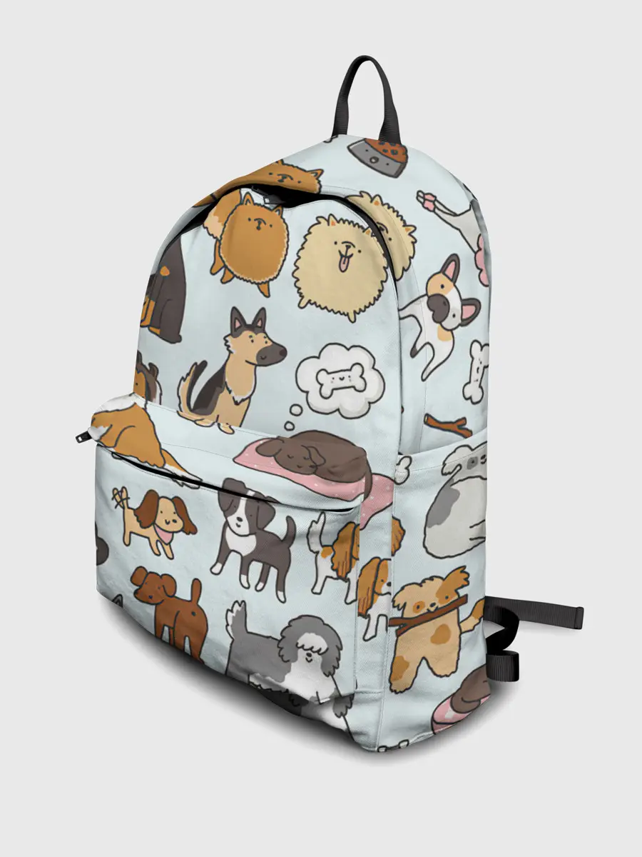 Рюкзак джинсовый / Собаки