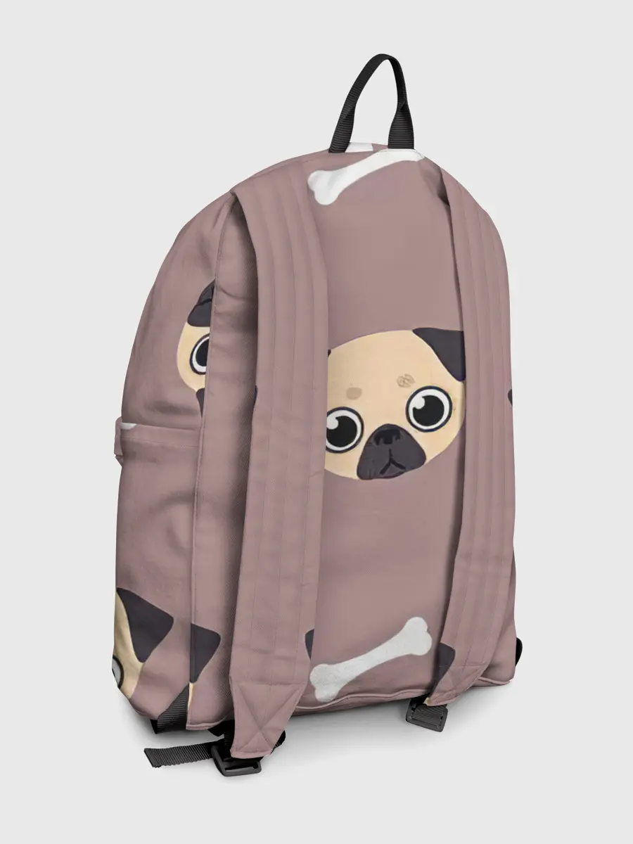 Рюкзак джинсовый / Мопсины мордашки