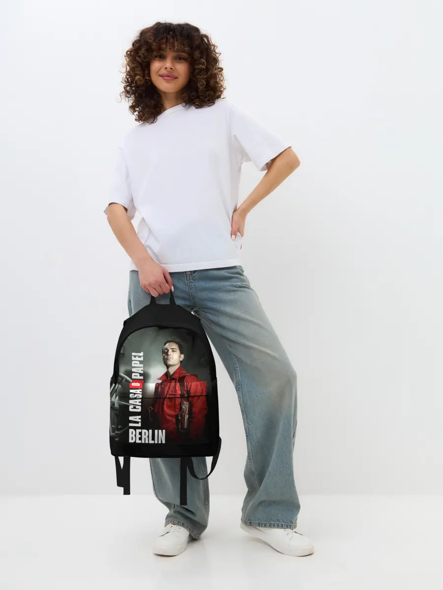 Рюкзак джинсовый / La casa de papel BERLIN
