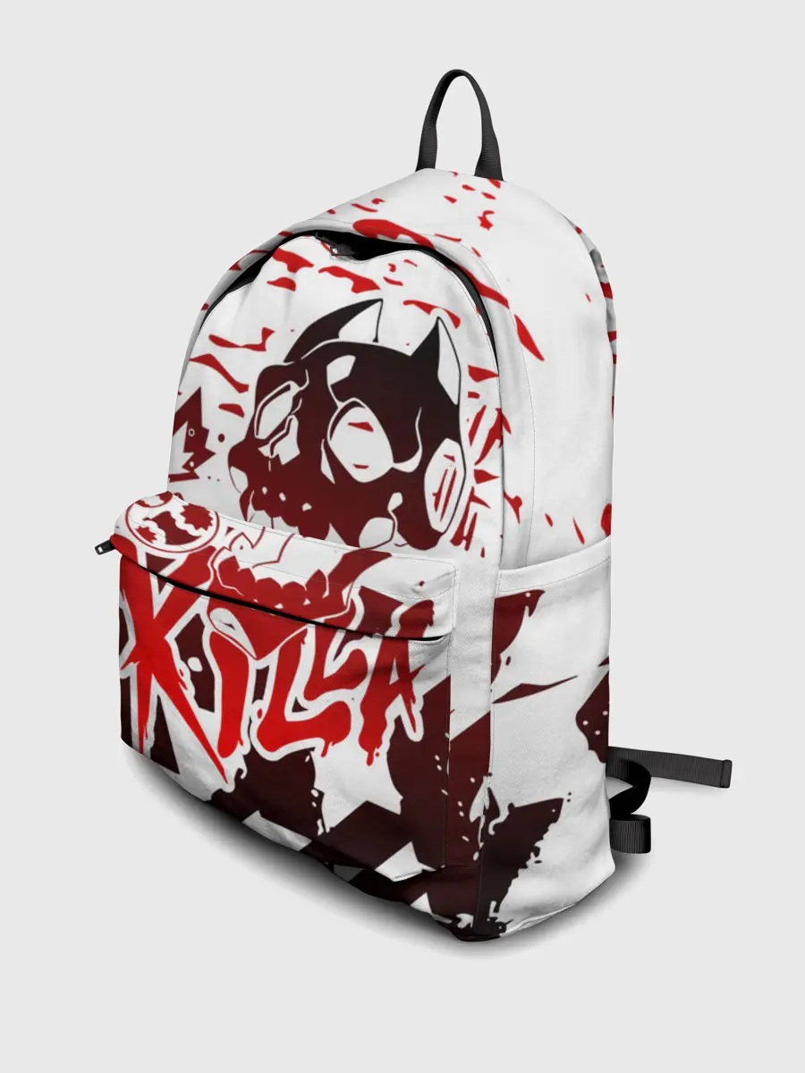 Рюкзак джинсовый / KILLA красные следы