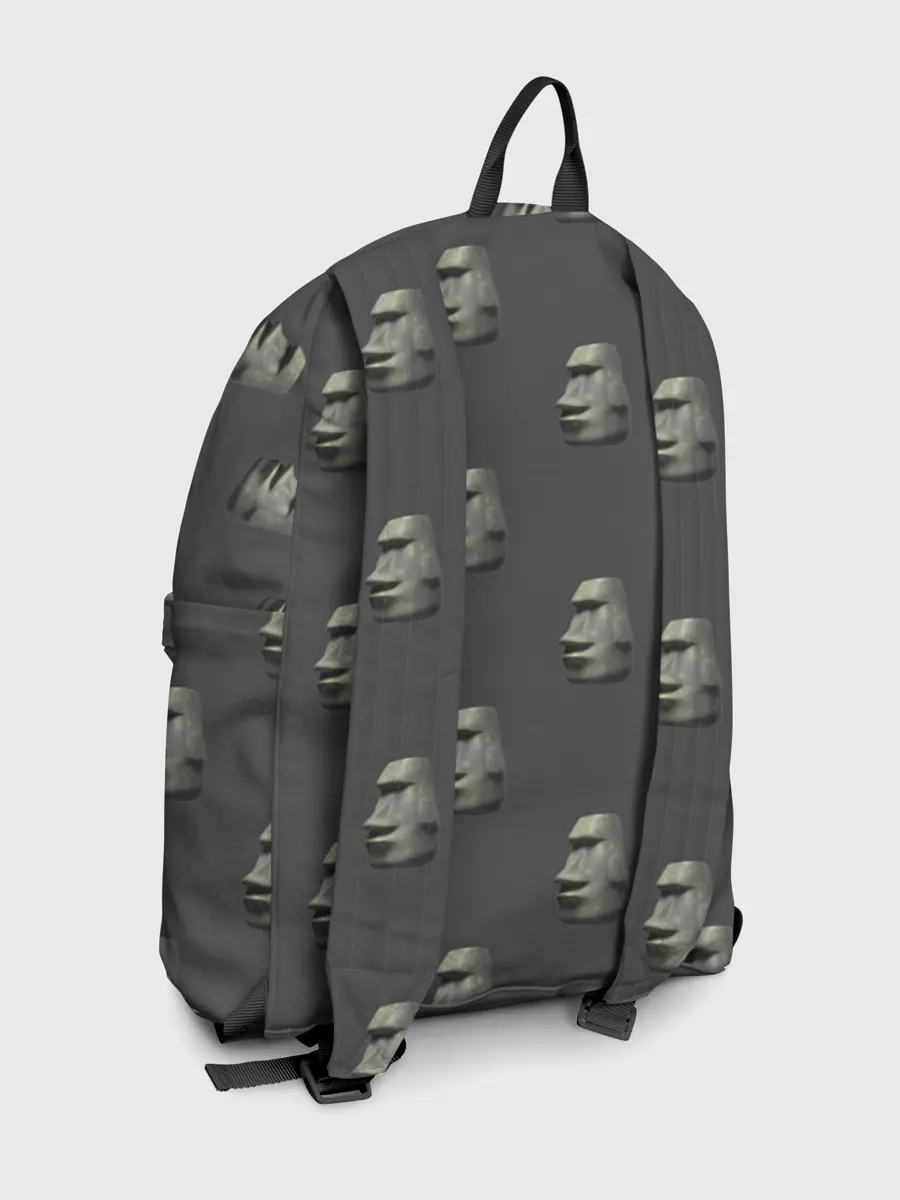 Рюкзак джинсовый / Голова с острова Пасхи