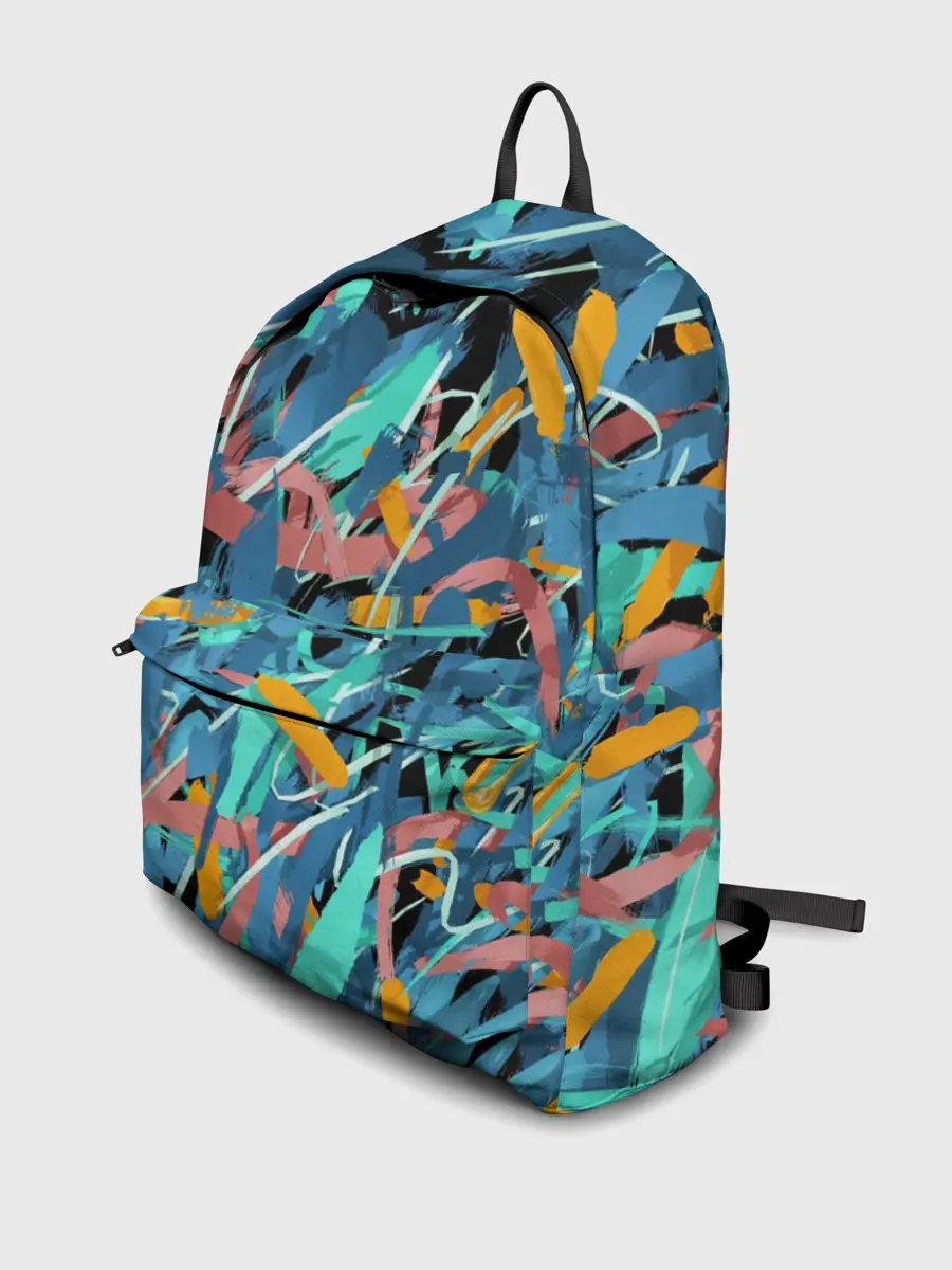 Рюкзак джинсовый / Яркие краски