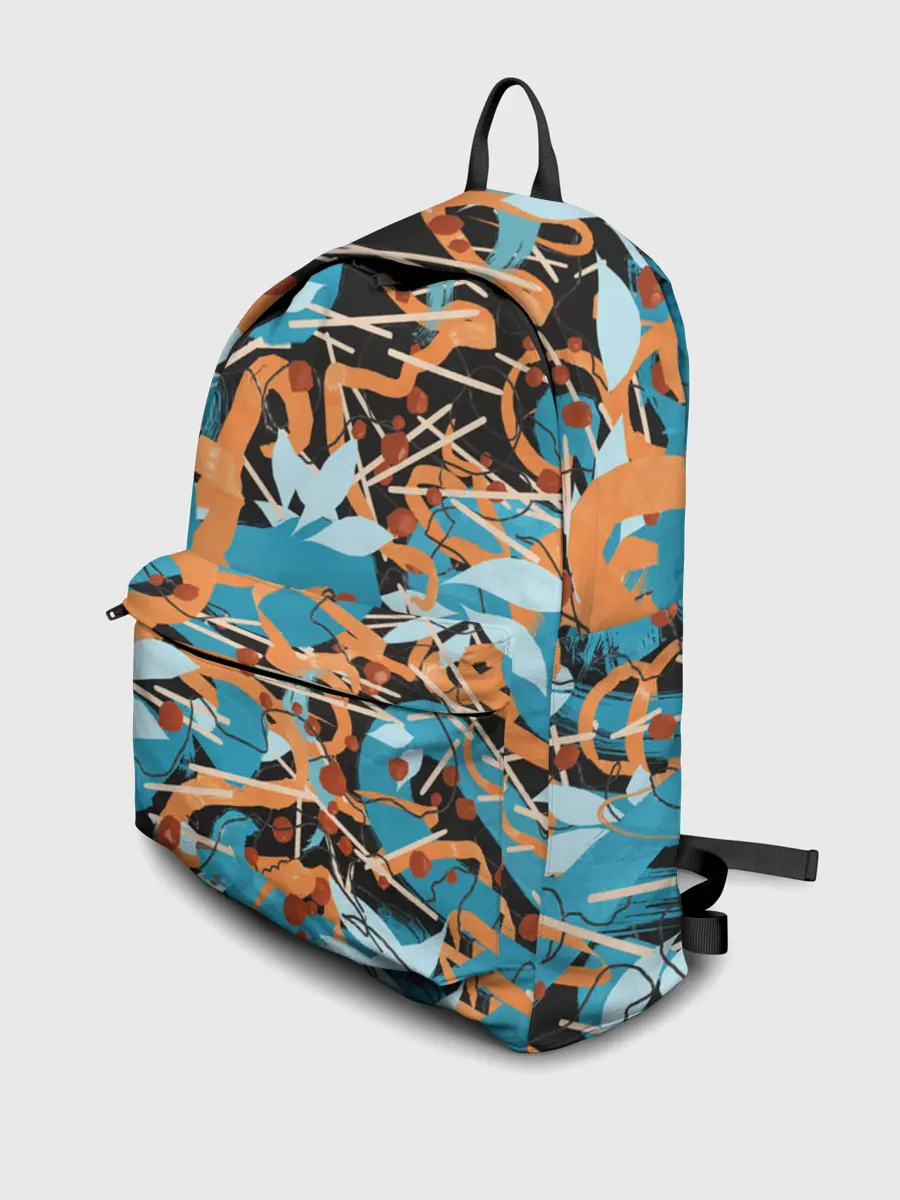 Рюкзак джинсовый / Яркие линии