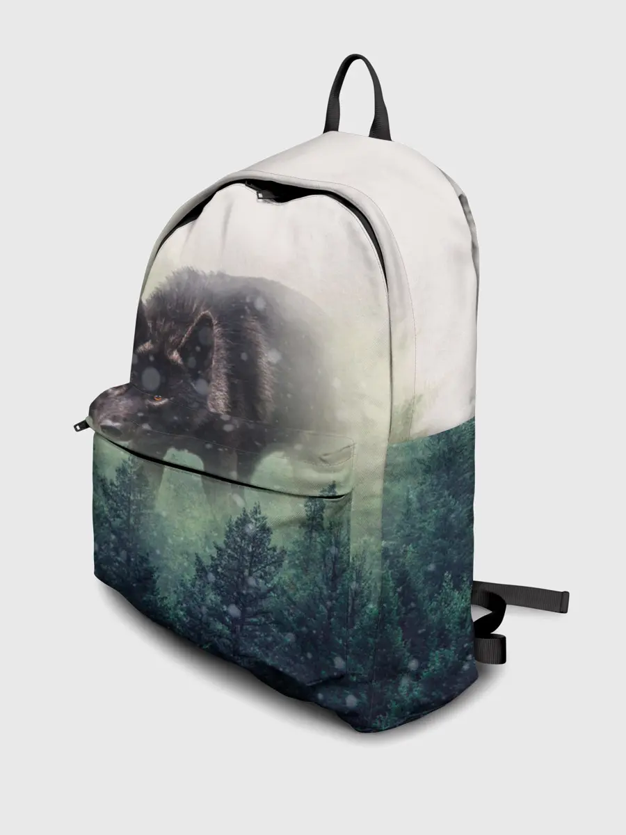 Рюкзак джинсовый / Волк