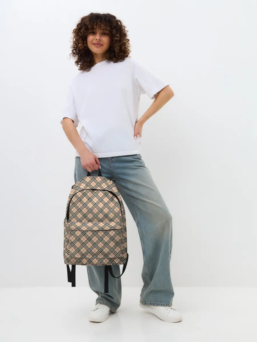 Рюкзак джинсовый / Костюм в клетку