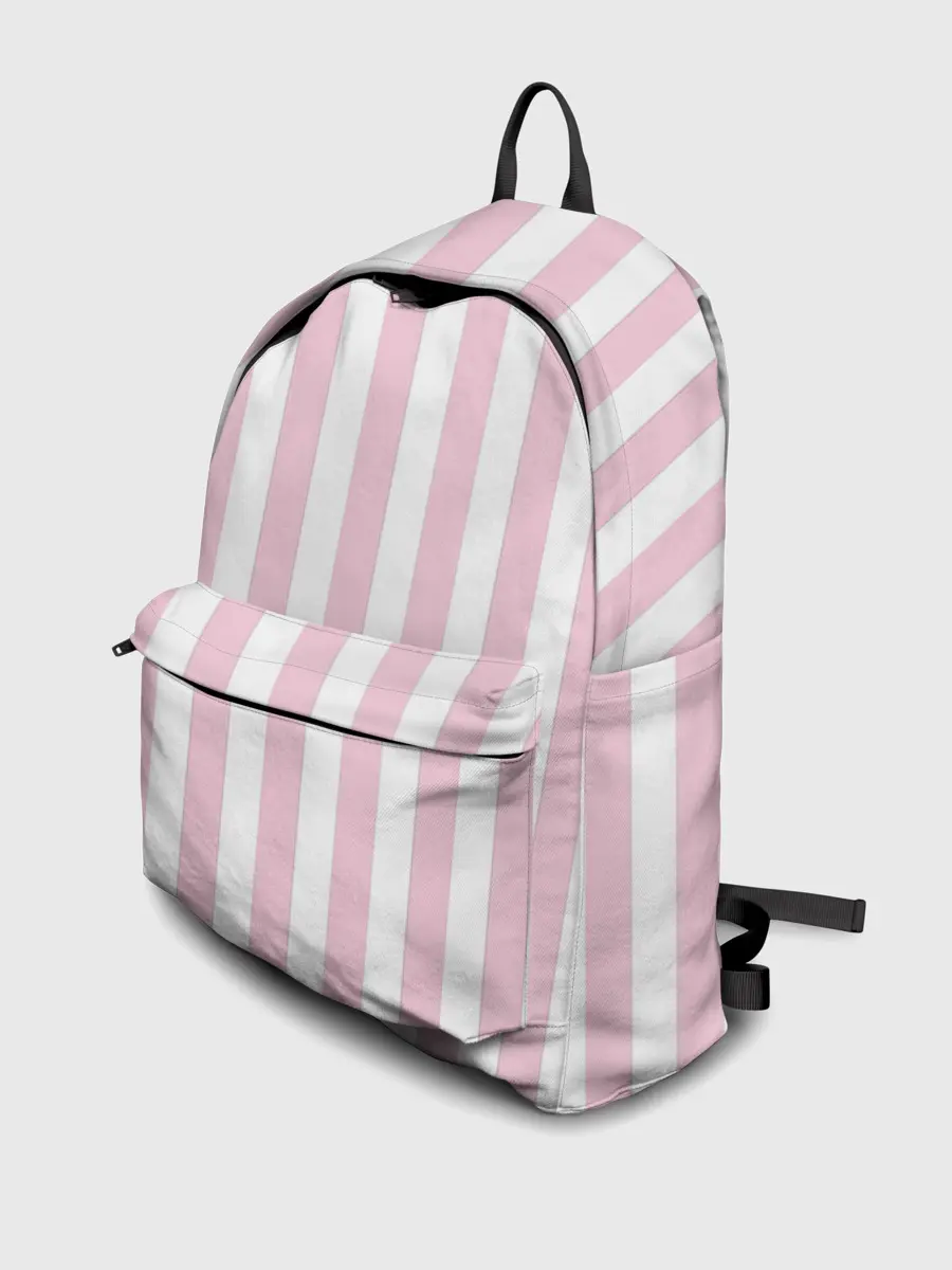 Рюкзак джинсовый / Розовые линии