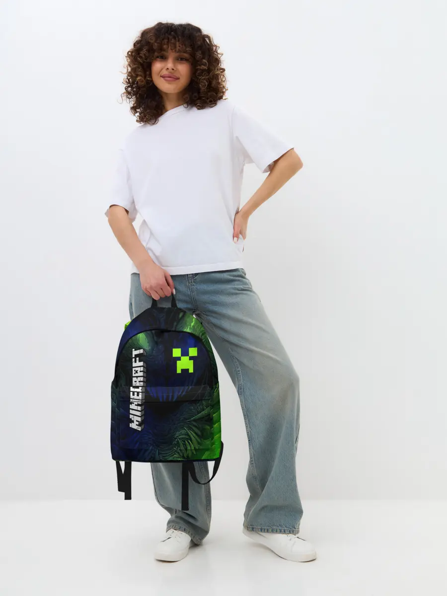 Рюкзак джинсовый / MINECRAFT / МАЙНКРАФТ