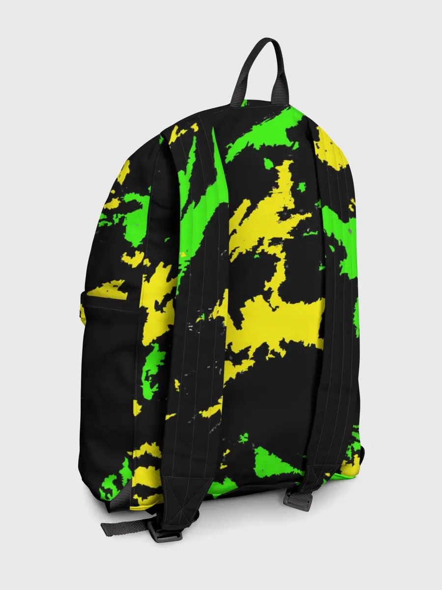 Рюкзак джинсовый / Желто-зеленый