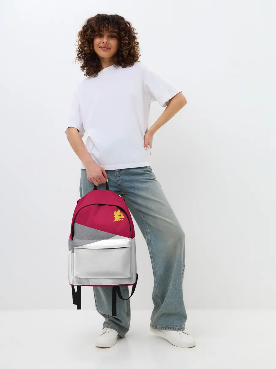 Рюкзак джинсовый / AS Roma | Red Design 21/22