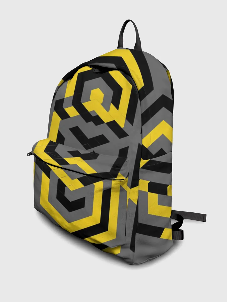 Рюкзак джинсовый / Геометрия узор