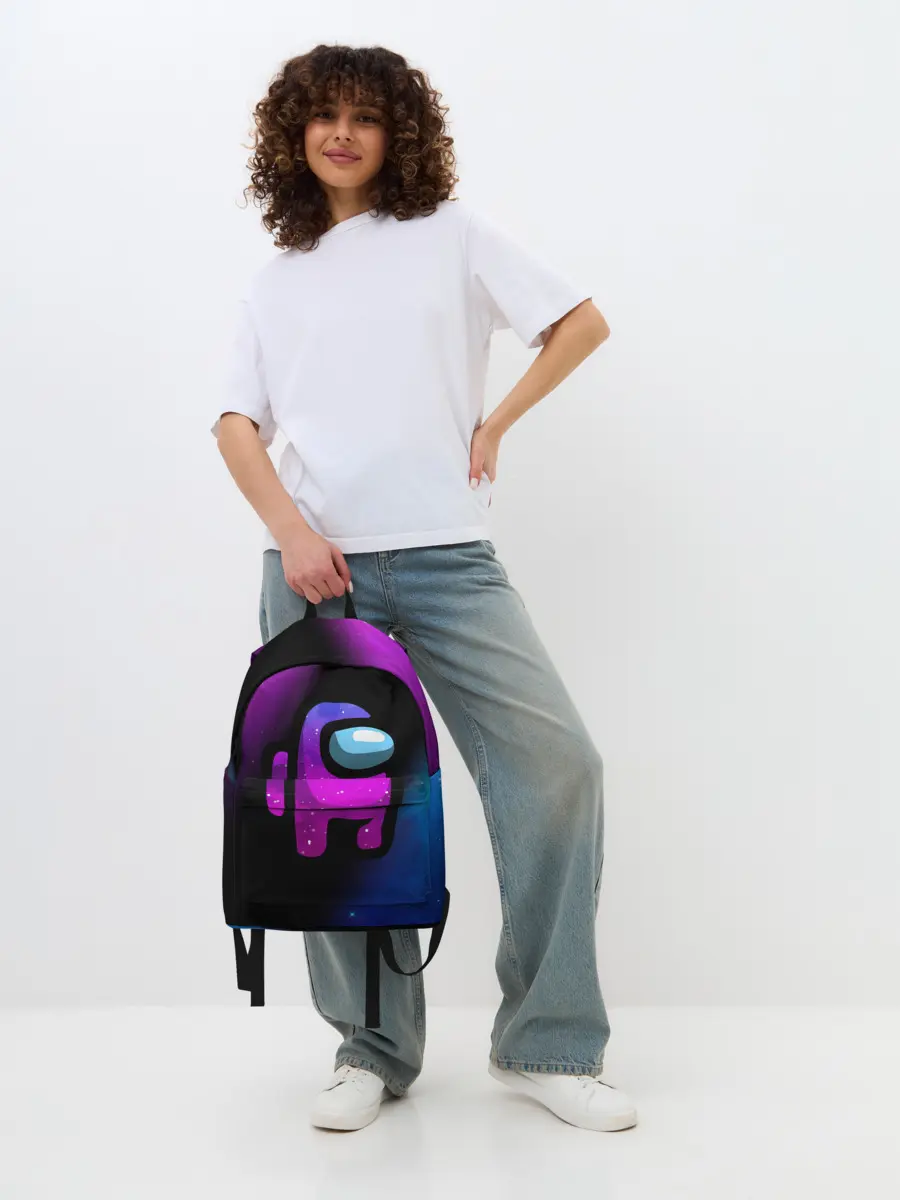 Рюкзак джинсовый / AMONG US - КОСМОС