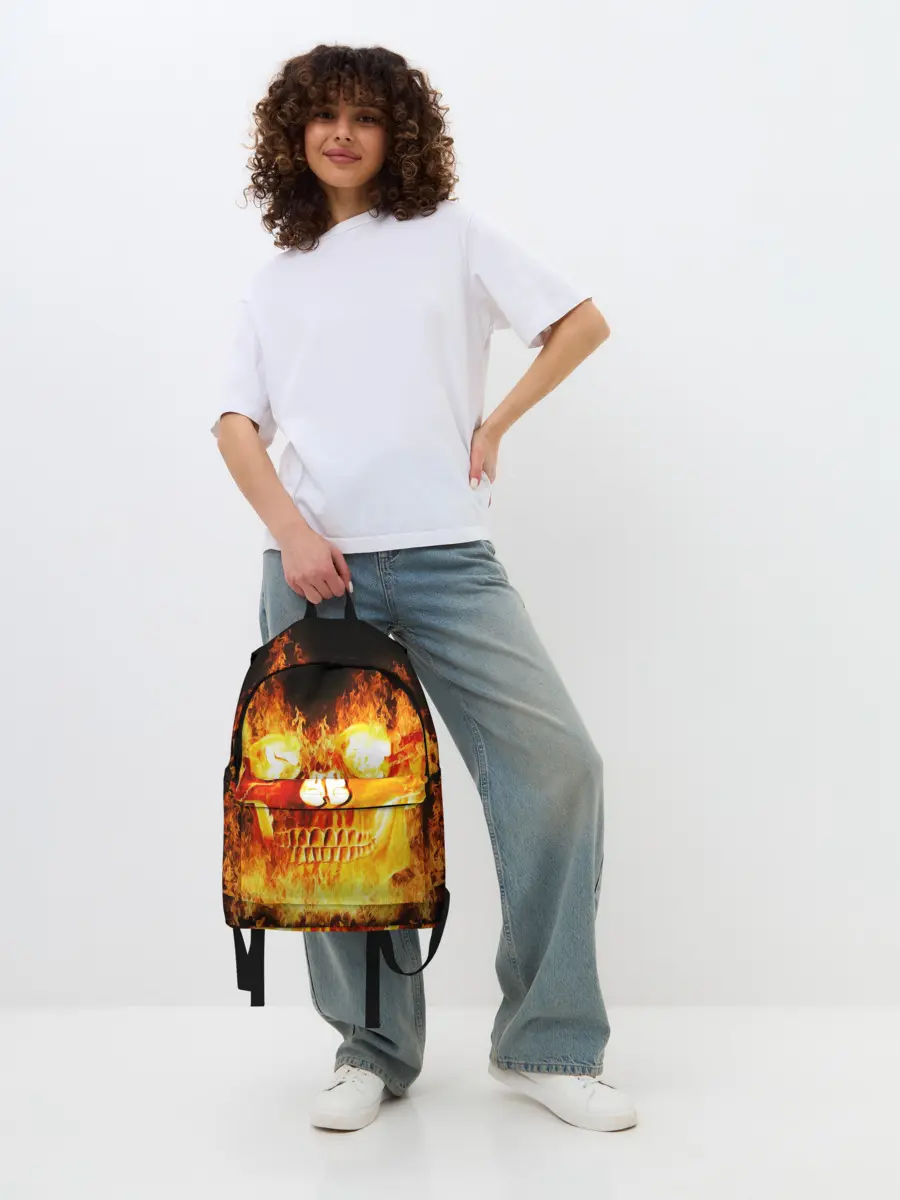 Рюкзак джинсовый / Череп