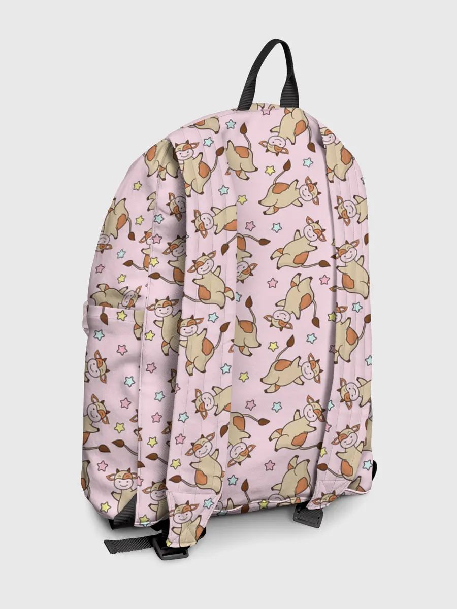 Рюкзак джинсовый / Фон с бычками