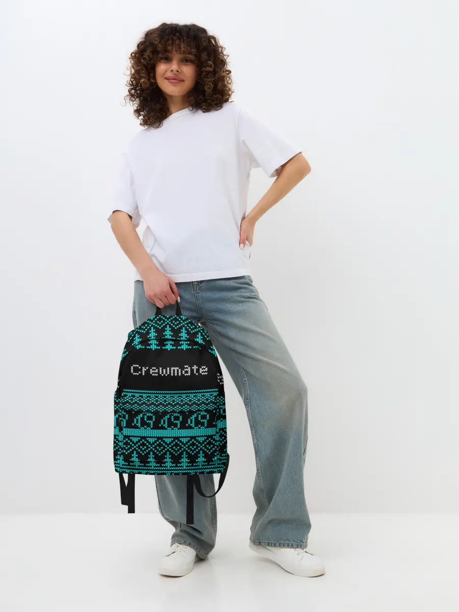 Рюкзак джинсовый / AMONG US - Crewmate НОВЫЙ ГОД