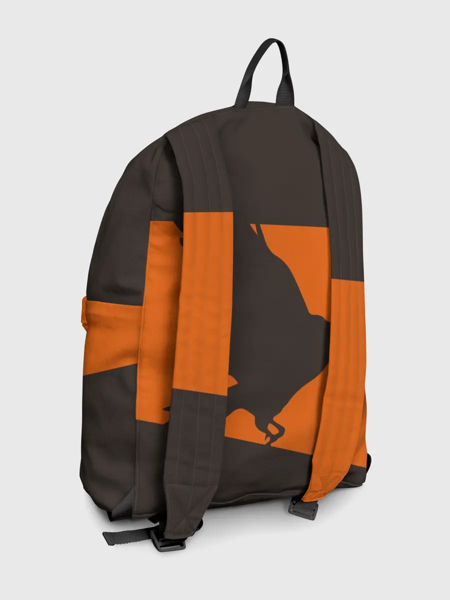 Рюкзак джинсовый / Karasuno оранжевая полоса