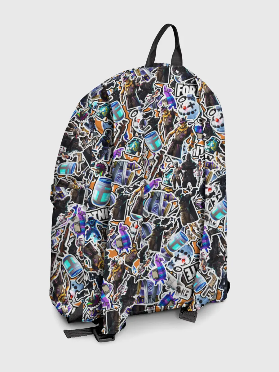 Рюкзак джинсовый / Fortnite Sticker Bombing