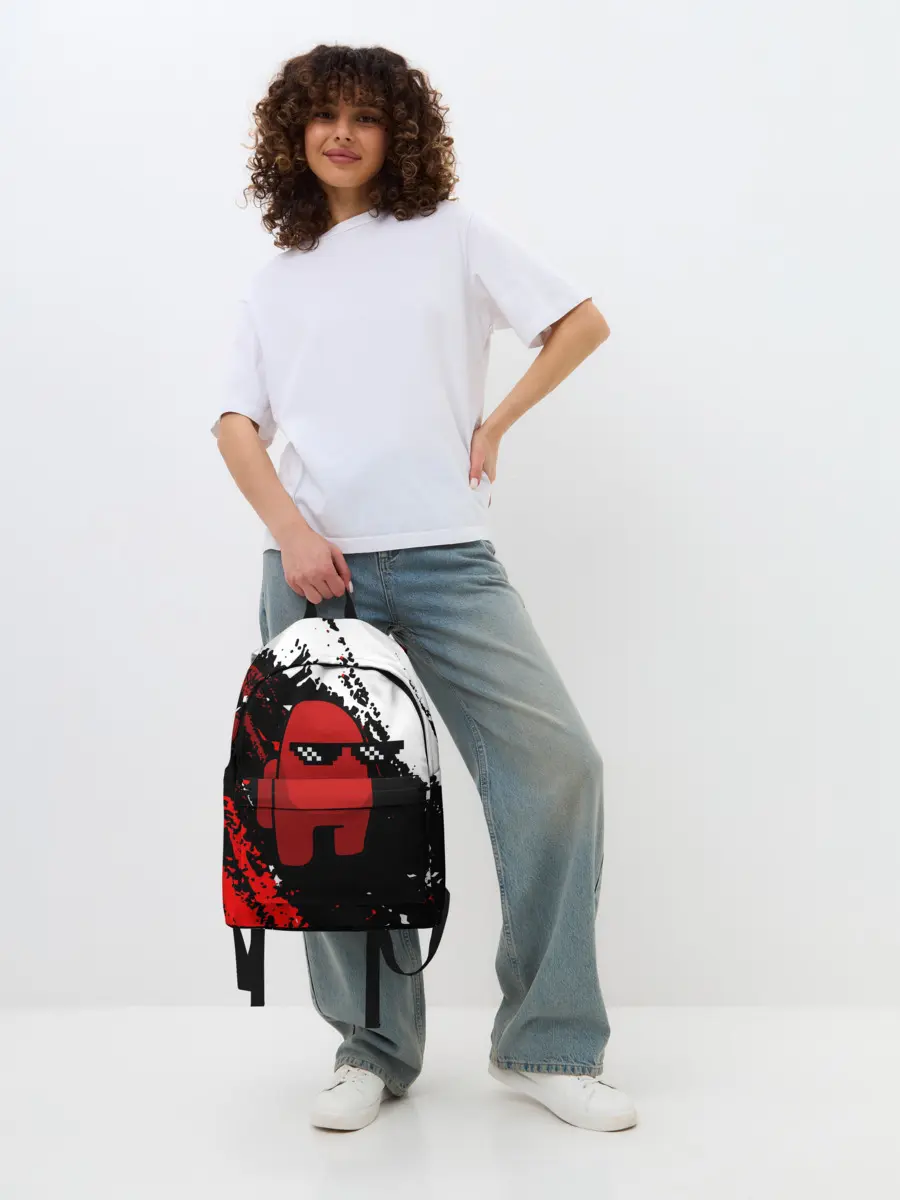 Рюкзак джинсовый / Among Us Sus Life Imposter.