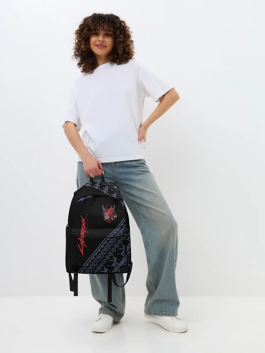 Рюкзак джинсовый / CYBERPUNK 2077 - Новый Год