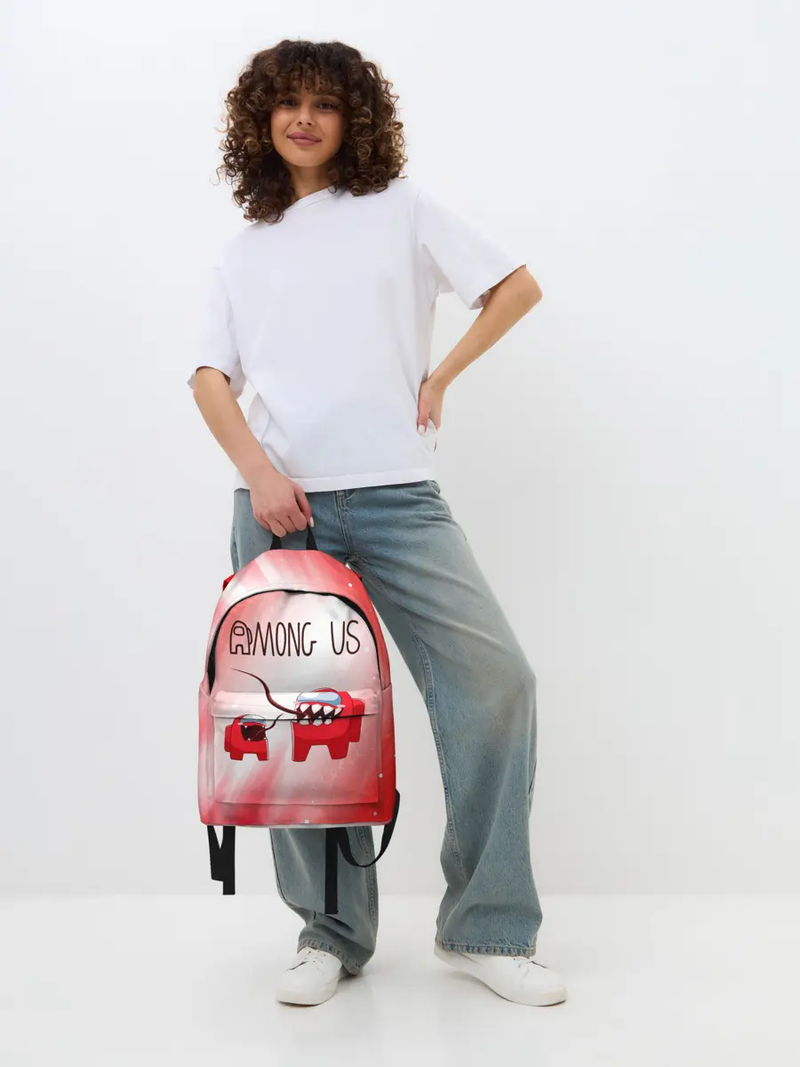 Рюкзак джинсовый / AMONG US - Impostor + Mini