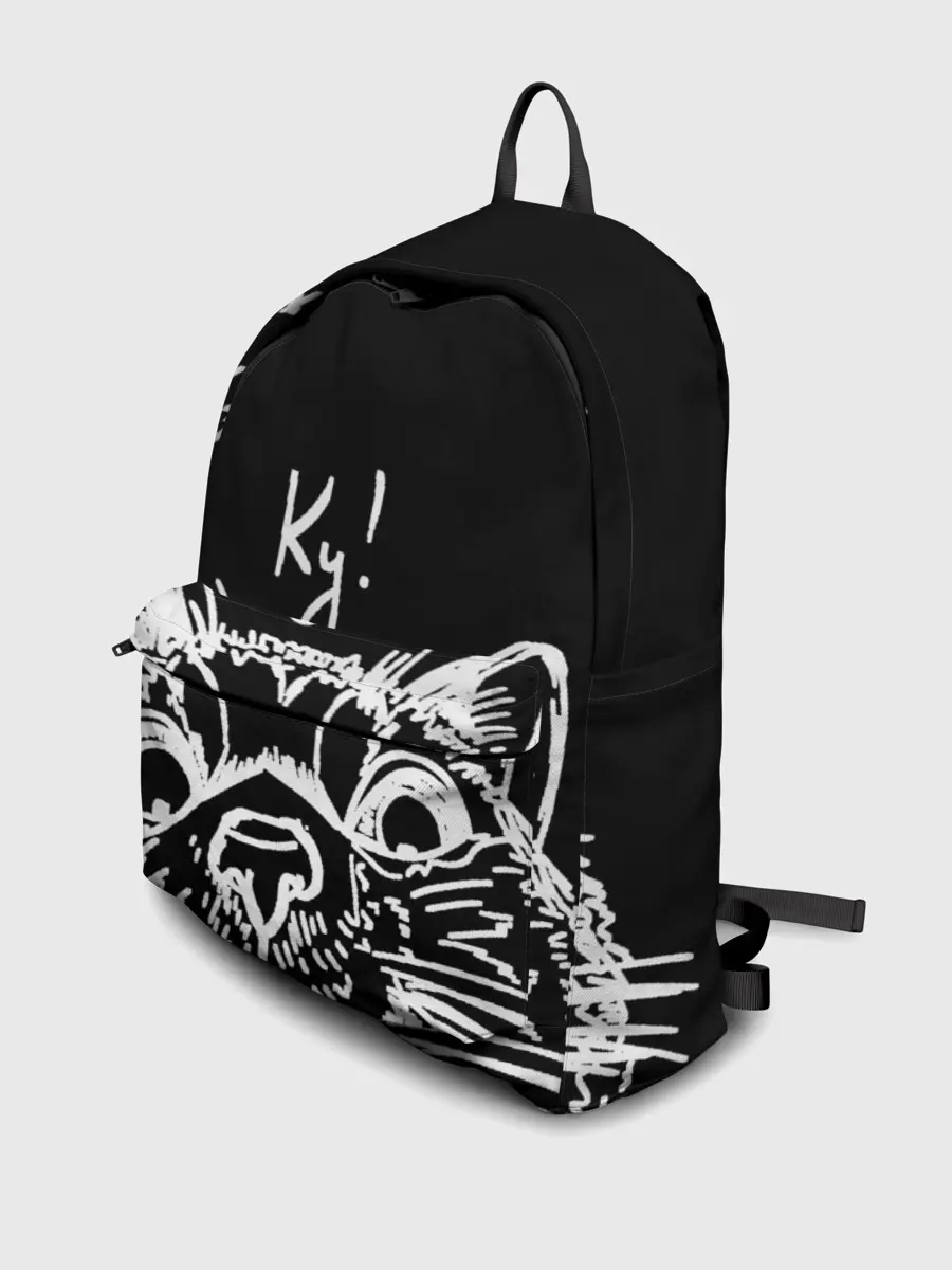 Рюкзак джинсовый / Говорящий котик