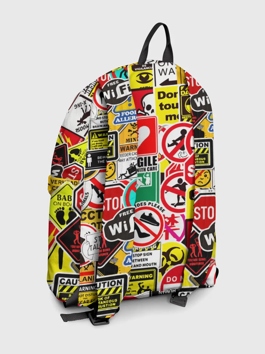 Рюкзак джинсовый / Запрещающие знаки