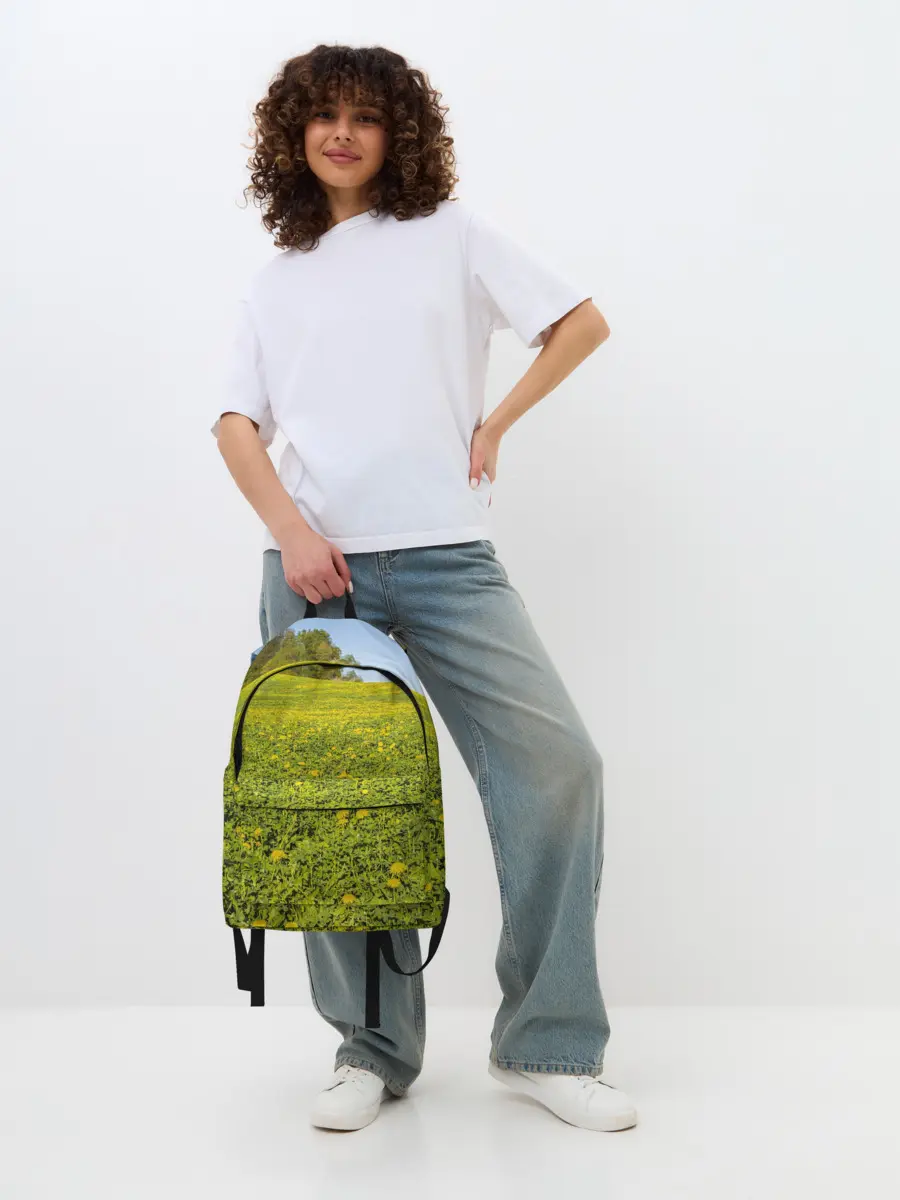 Рюкзак джинсовый / Поле одуванчиков