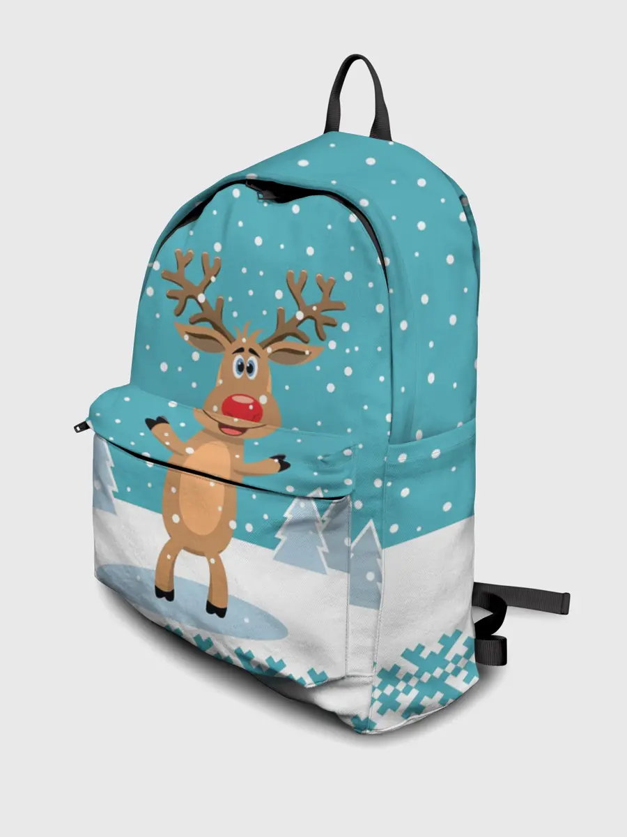 Рюкзак джинсовый / Иди, обниму! - Рудольф