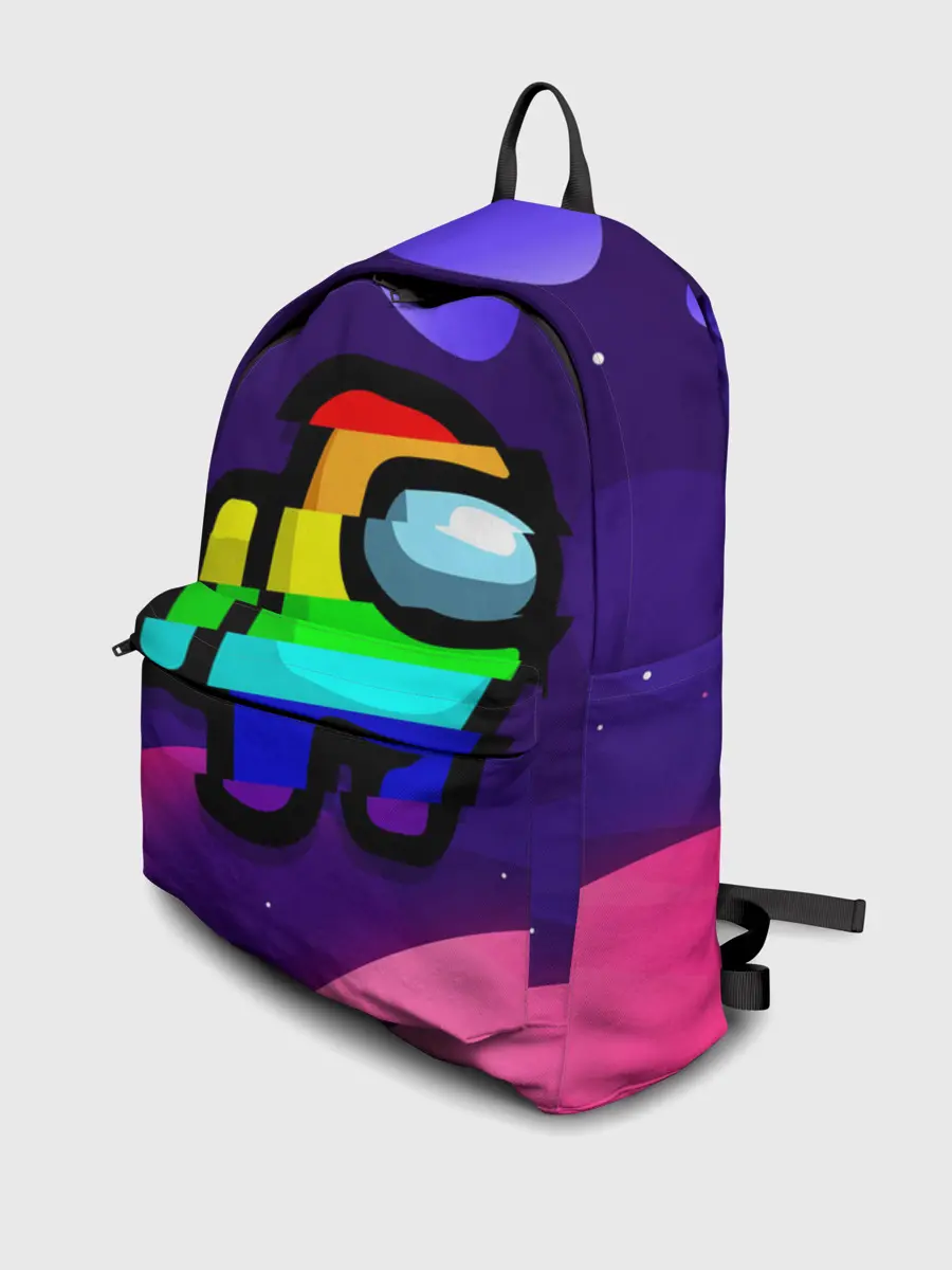 Рюкзак джинсовый / AMONG US - RAINBOW SPACE