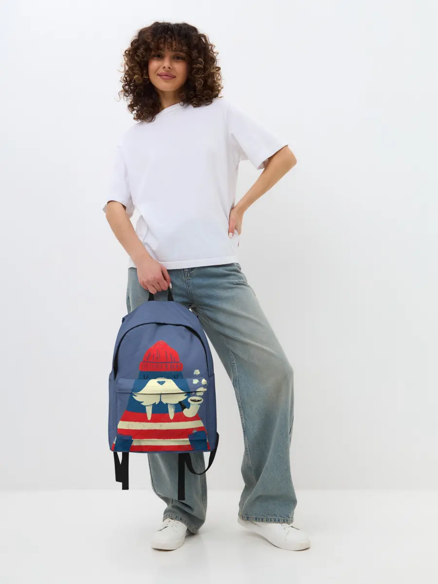 Рюкзак джинсовый / Морж