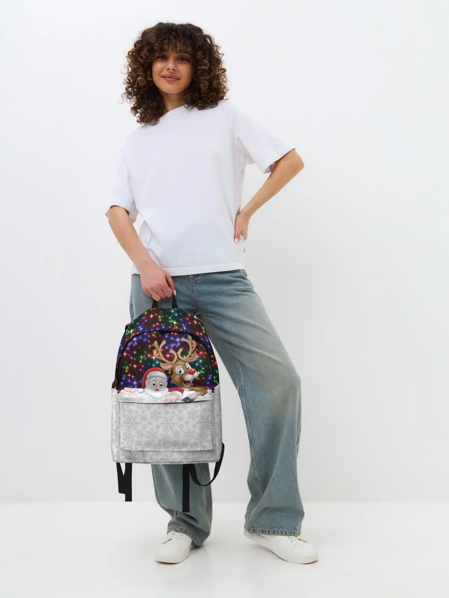 Рюкзак джинсовый / Новый Год