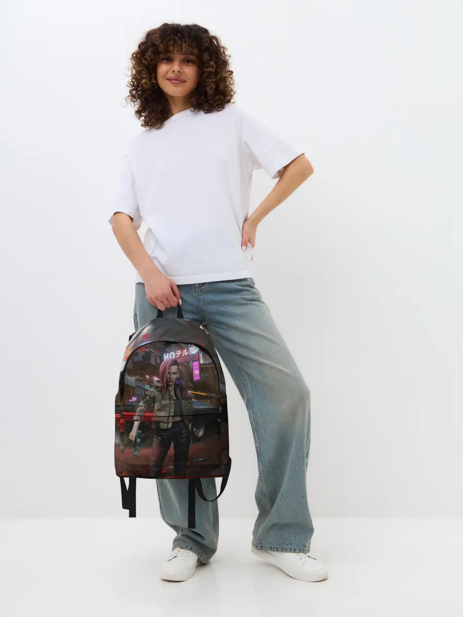 Рюкзак джинсовый / Cyberpunk 2077