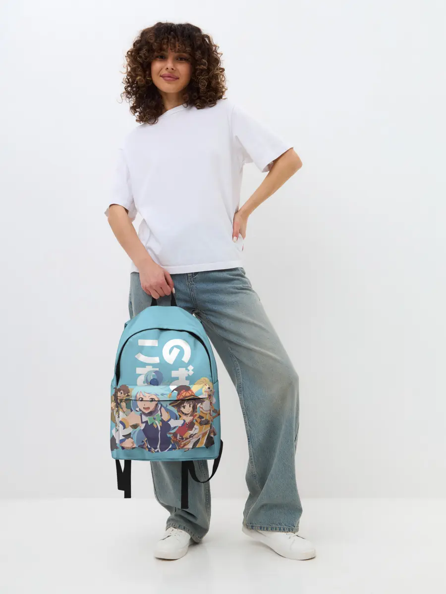 Рюкзак джинсовый / KonoSuba заставка