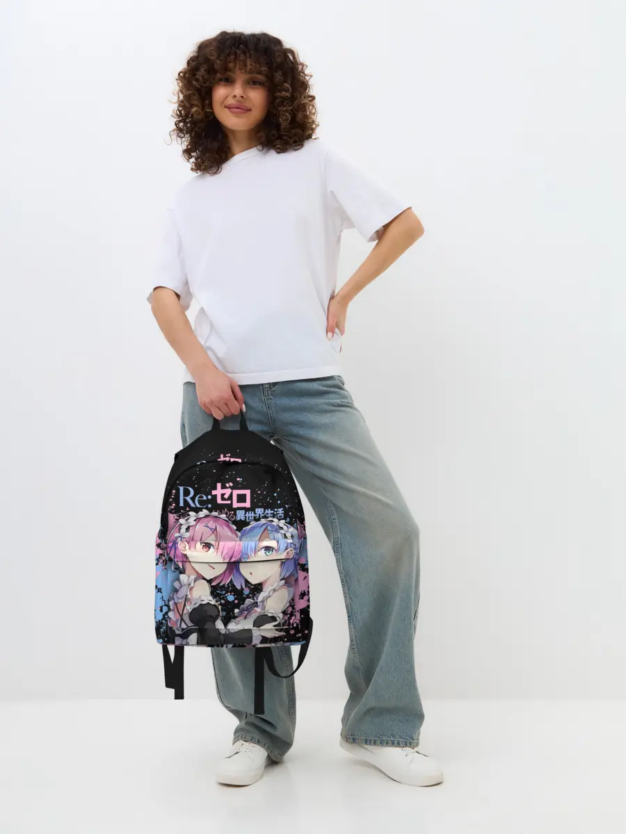 Рюкзак джинсовый / Re:Zero, Рам и Рем