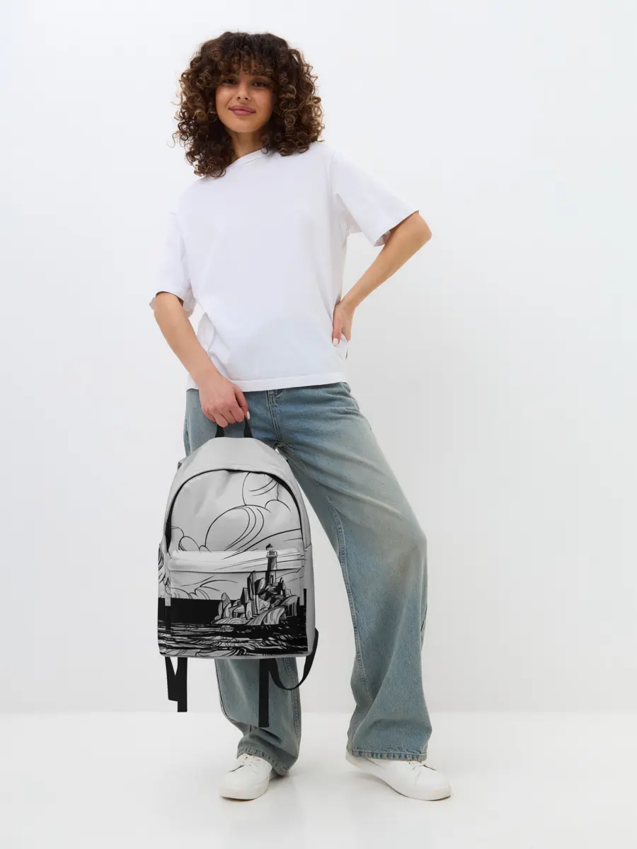 Рюкзак джинсовый / Маяк