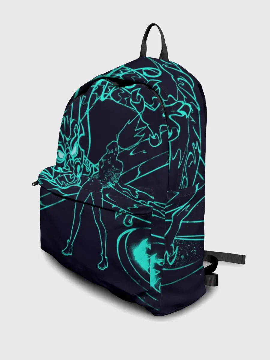 Рюкзак джинсовый / Neon Dragon