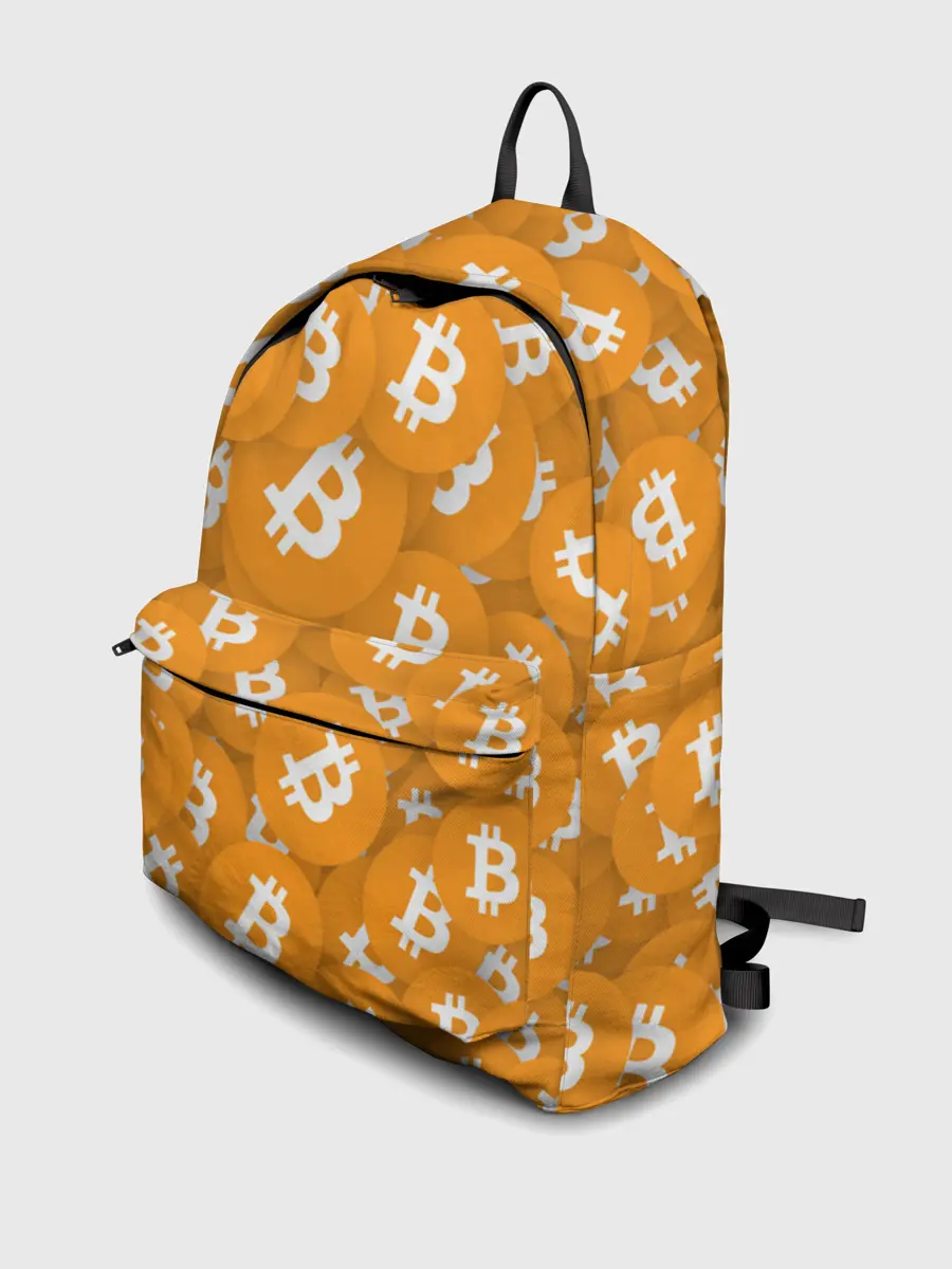 Рюкзак джинсовый / Я БИТКОИН / I AM BITCOIN