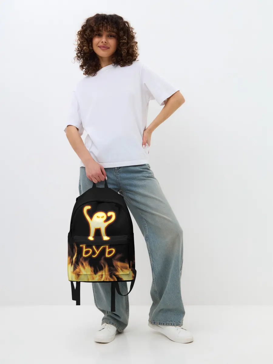 Рюкзак джинсовый / Огненное ЪУЪ