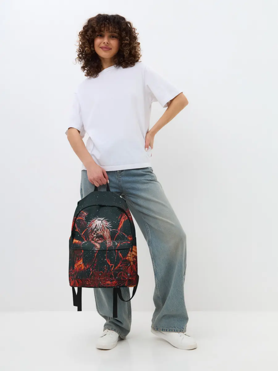 Рюкзак джинсовый / Канеки Кен Токийский Гуль