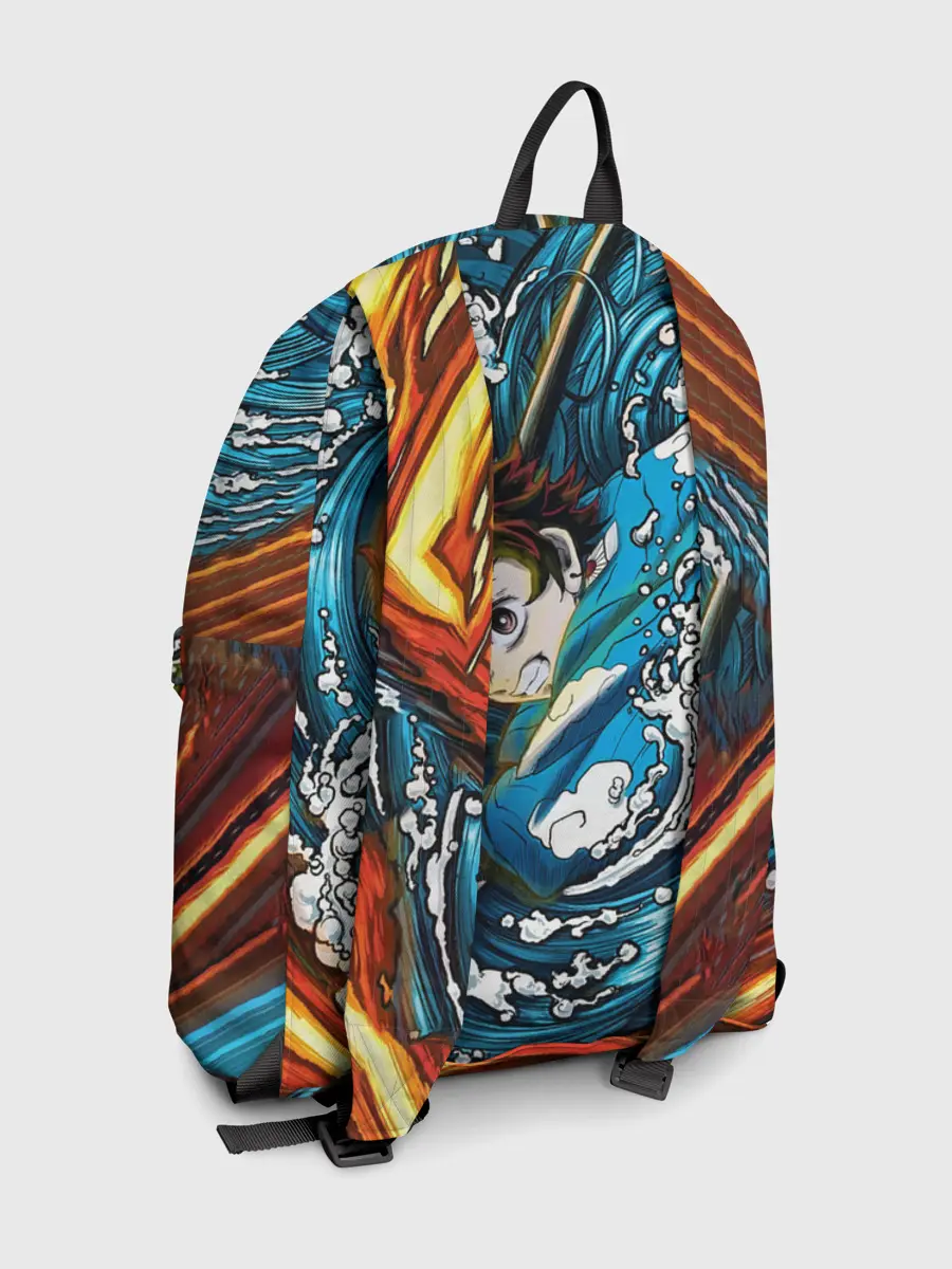 Рюкзак джинсовый / Танджиро Камадо Клинок демонов